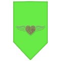 Unconditional Love Aviator Rhinestone Bandana Lime Green Large UN787959
